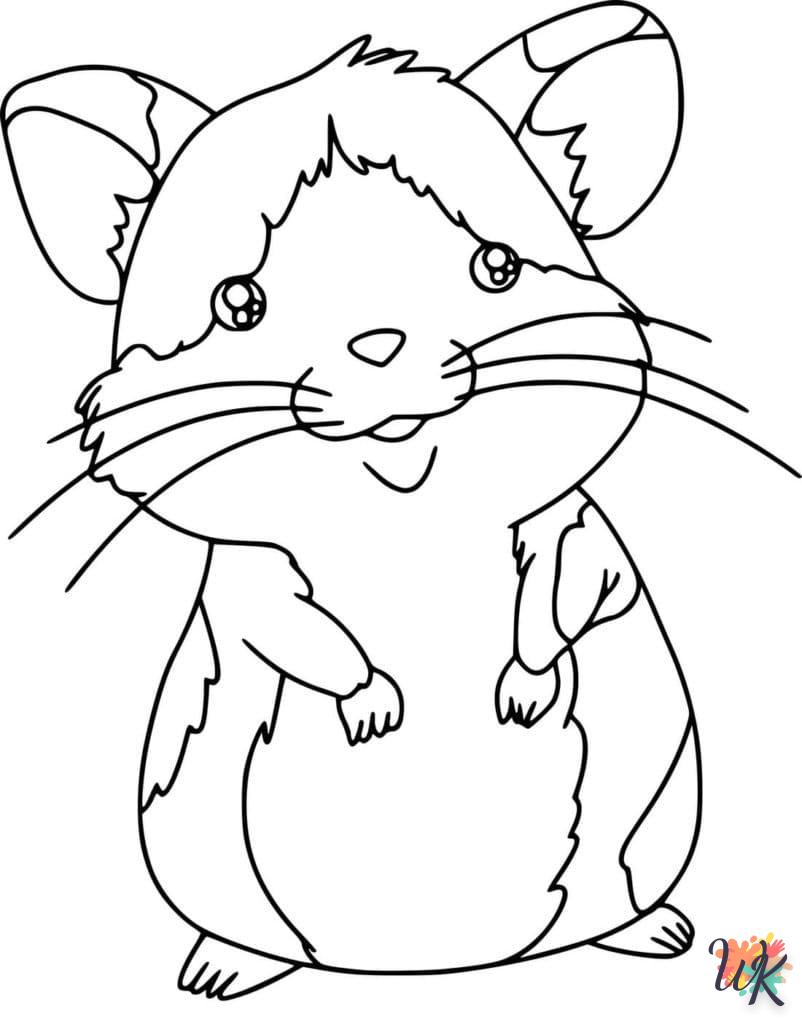 Dibujos para Colorear Hamster 17