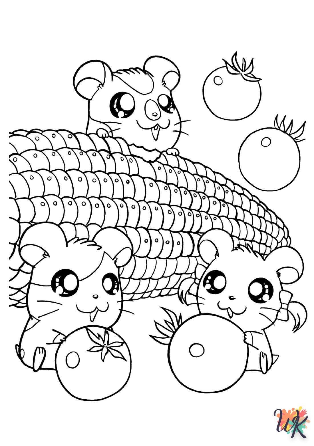 Dibujos para Colorear Hamster 21