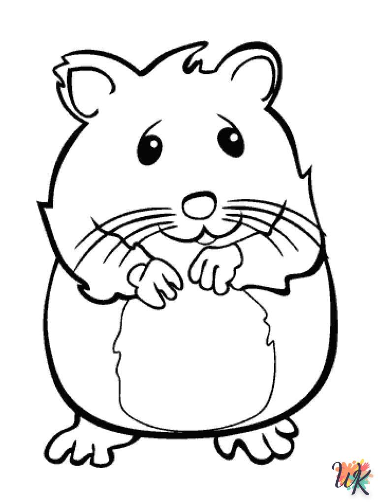 Dibujos para Colorear Hamster 23