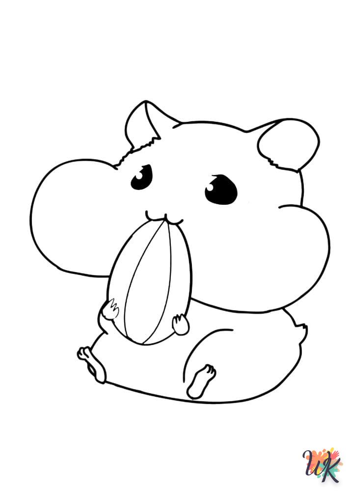 Dibujos para Colorear Hamster 30