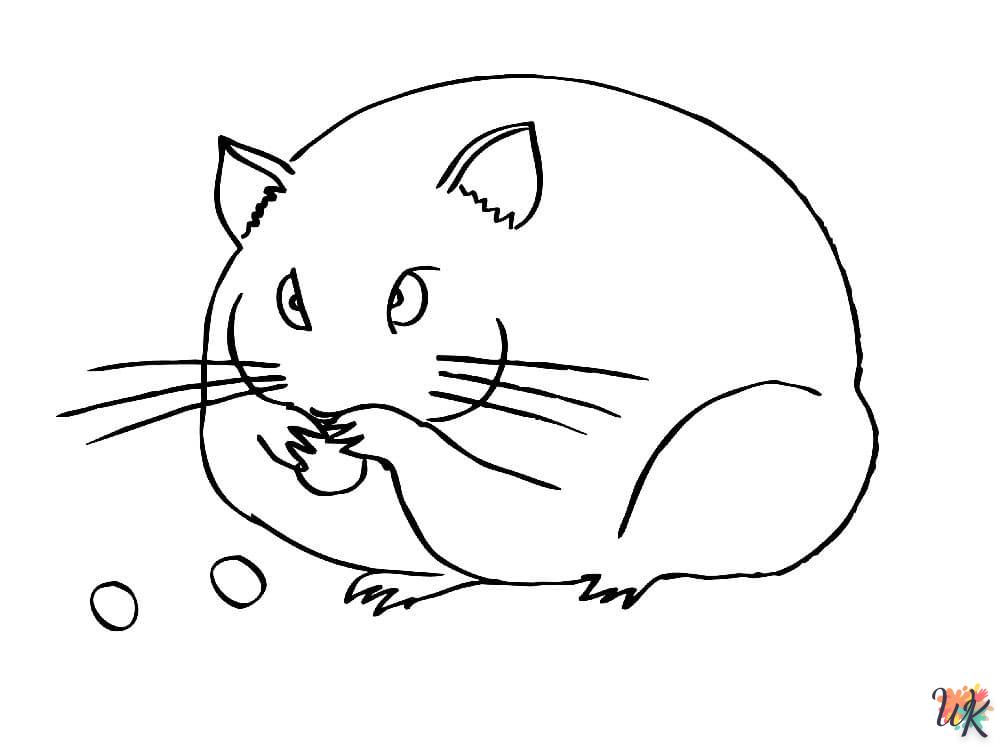 Dibujos para Colorear Hamster 32