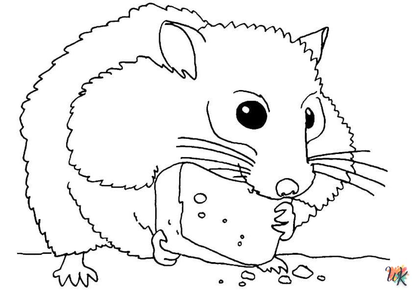 Dibujos para Colorear Hamster 33