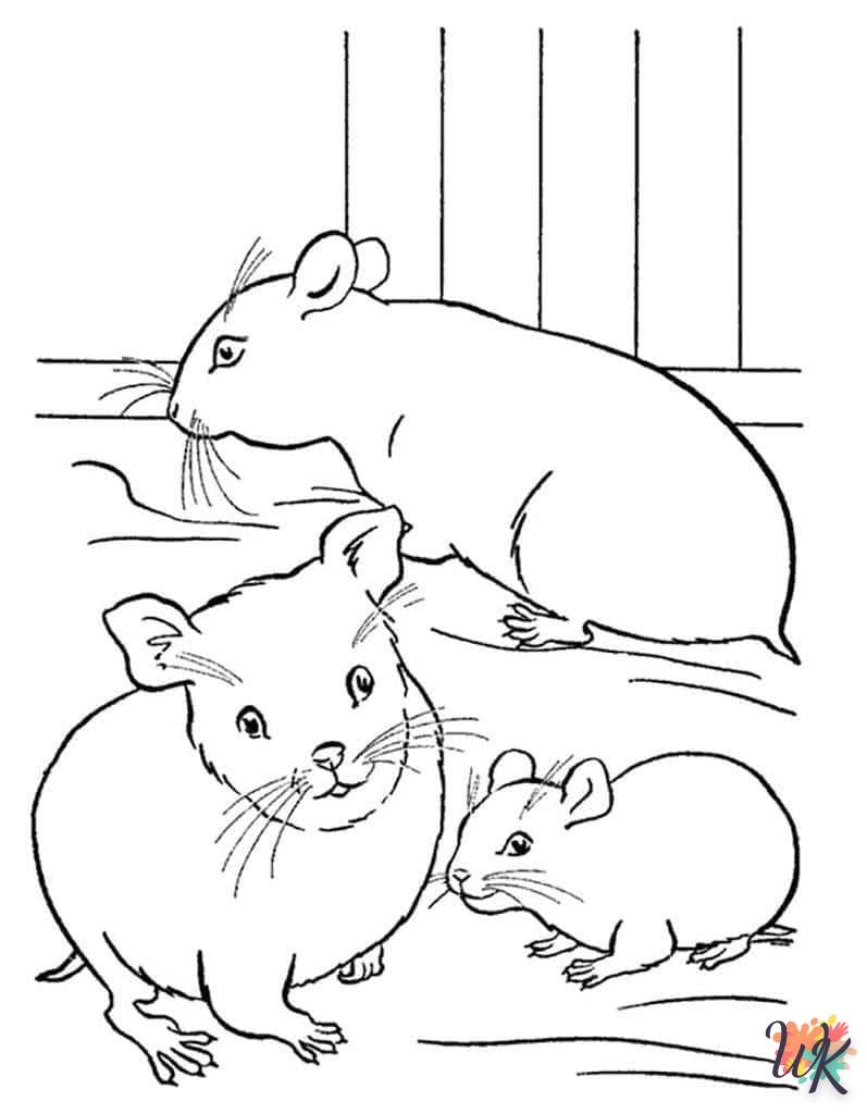 Dibujos para Colorear Hamster 34