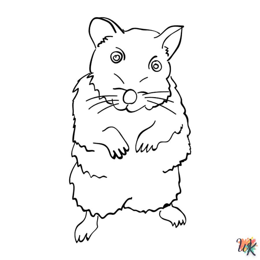 Dibujos para Colorear Hamster 35