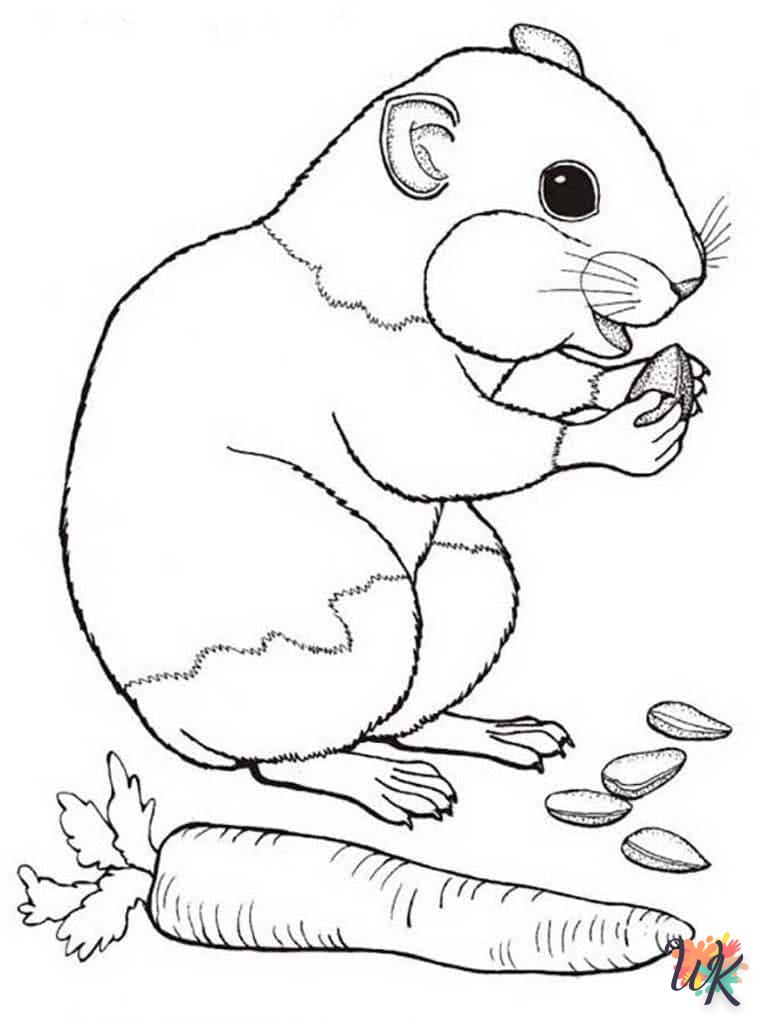 Dibujos para Colorear Hamster 36