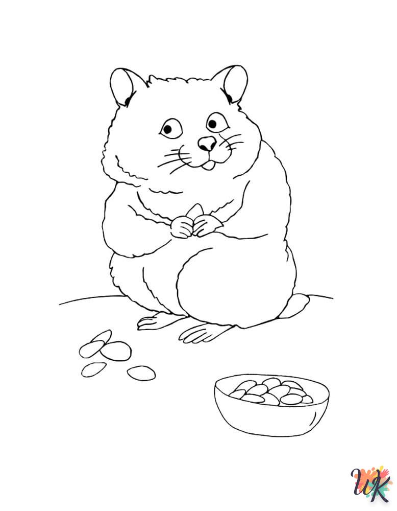 Dibujos para Colorear Hamster 37