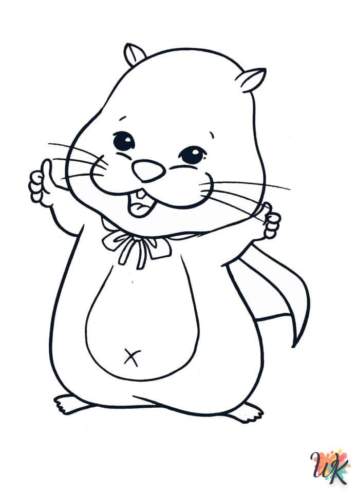 Dibujos para Colorear Hamster 39