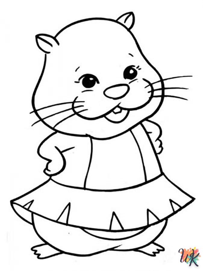 Dibujos para Colorear Hamster 41