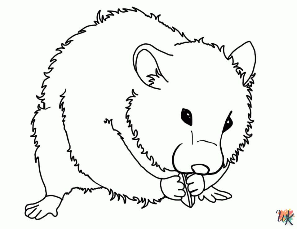 Dibujos para Colorear Hamster 46