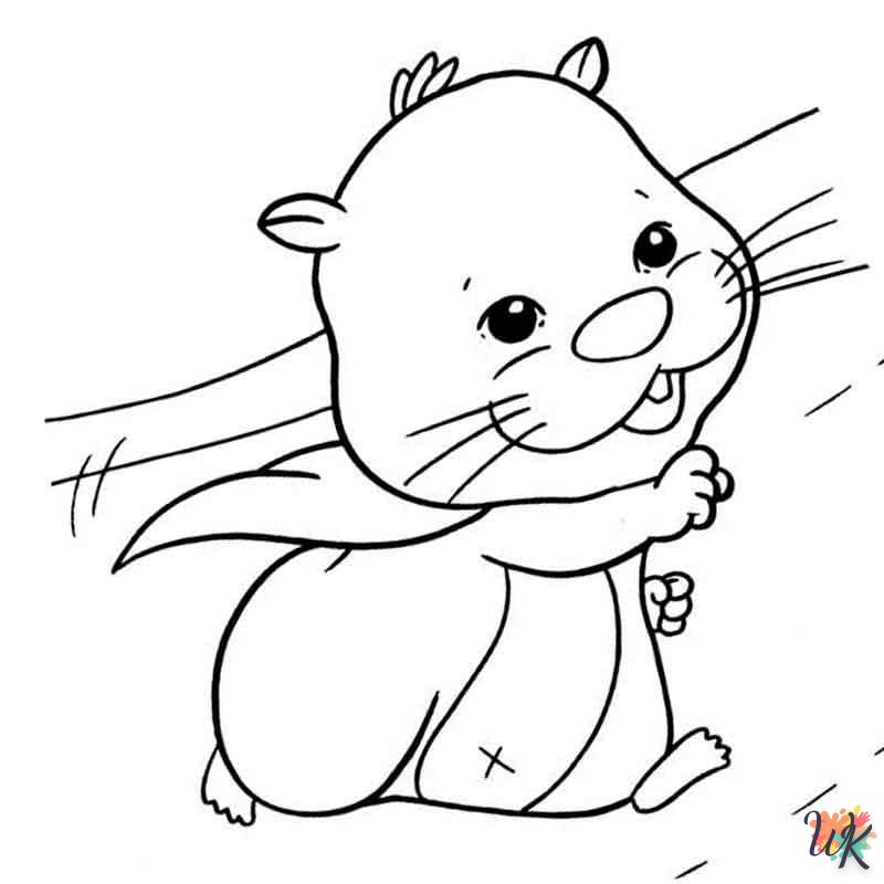 Dibujos para Colorear Hamster 48