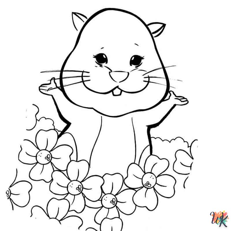 Dibujos para Colorear Hamster 5