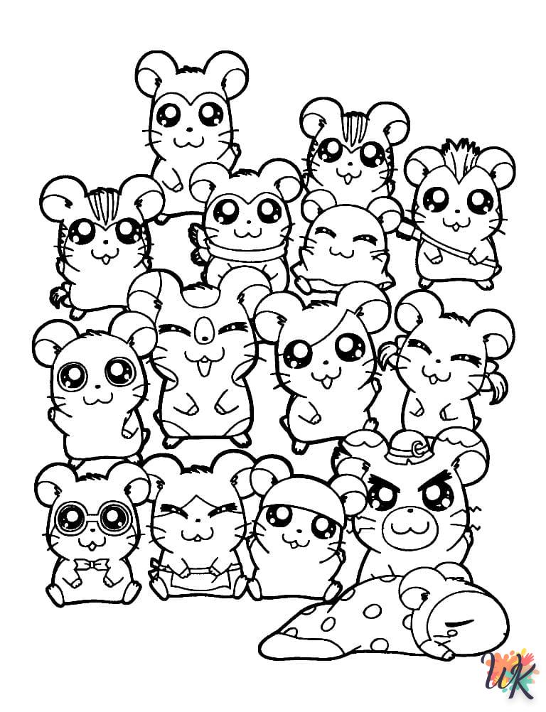 Dibujos para Colorear Hamster 54