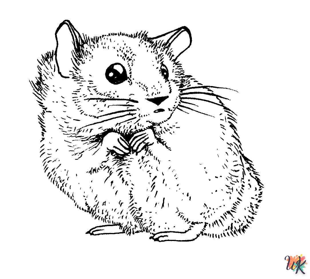 Dibujos para Colorear Hamster 57