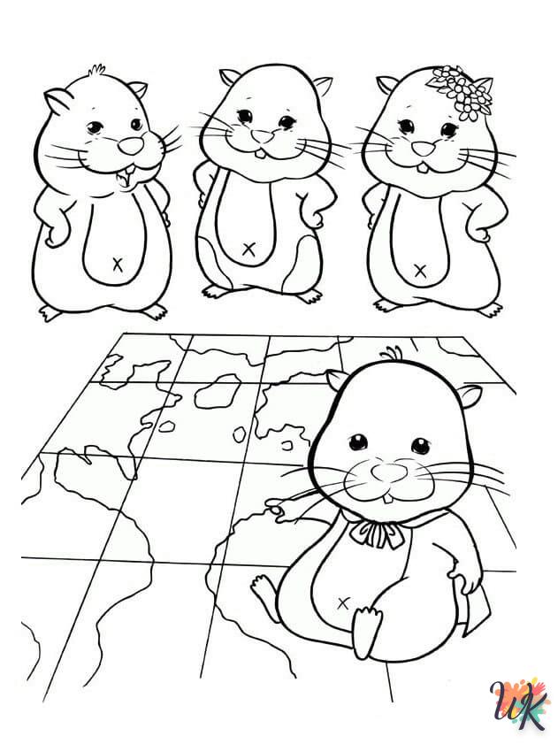 Dibujos para Colorear Hamster 58