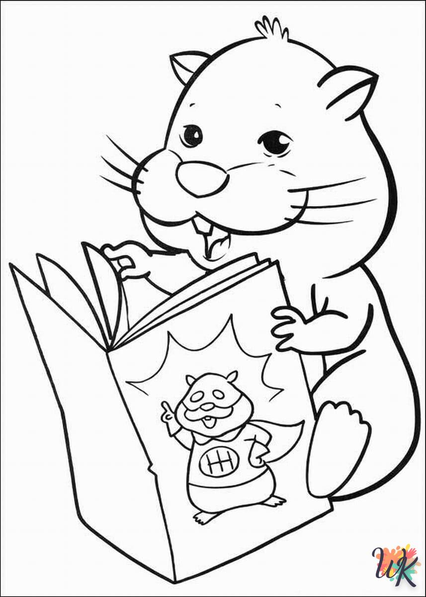 Dibujos para Colorear Hamster 6