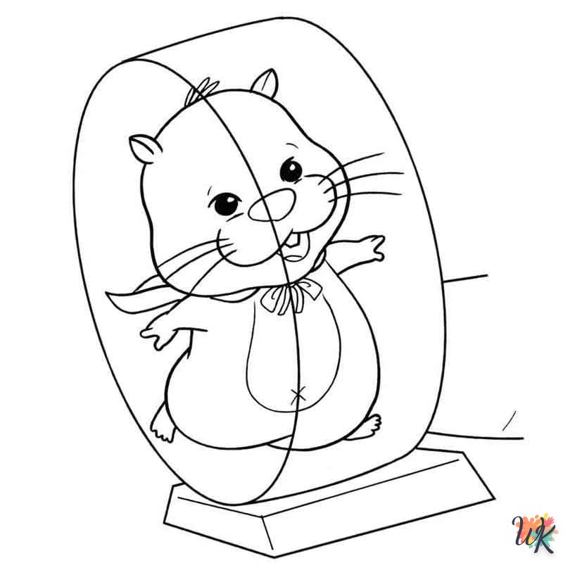 Dibujos para Colorear Hamster 62