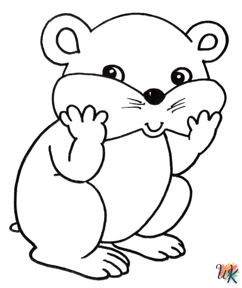 Dibujos para Colorear Hamster 63