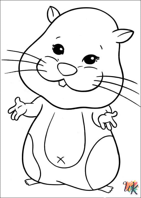 Dibujos para Colorear Hamster 73