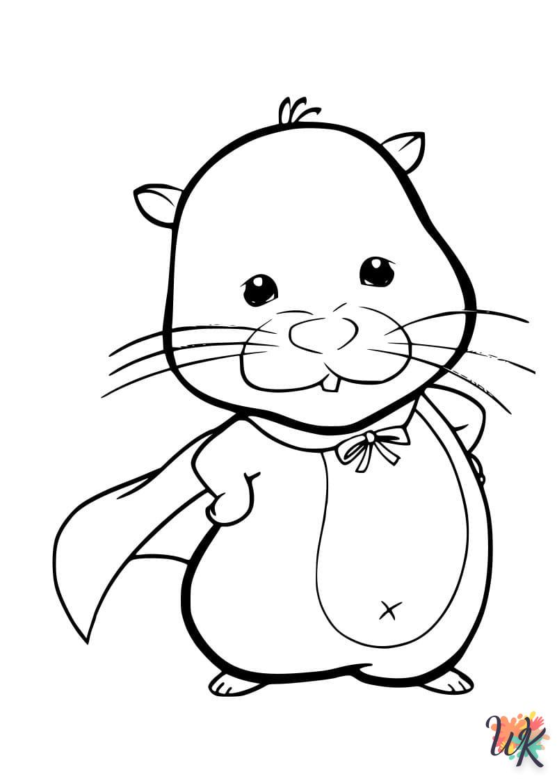 Dibujos para Colorear Hamster 74