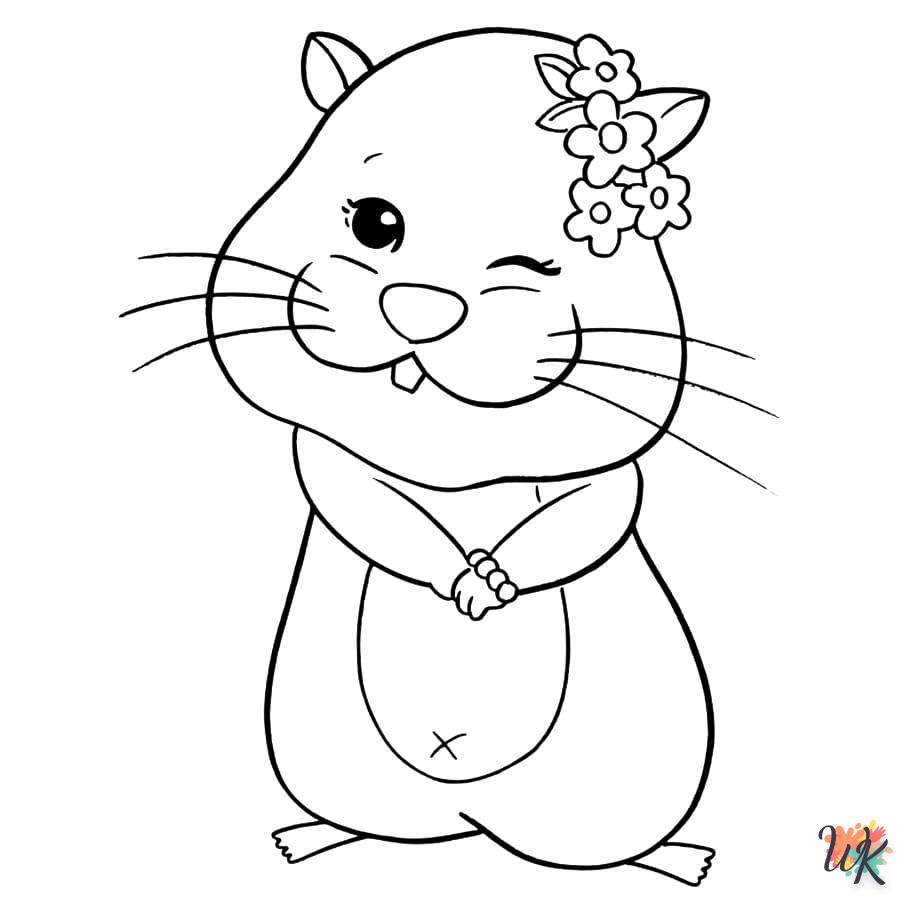 Dibujos para Colorear Hamster 75