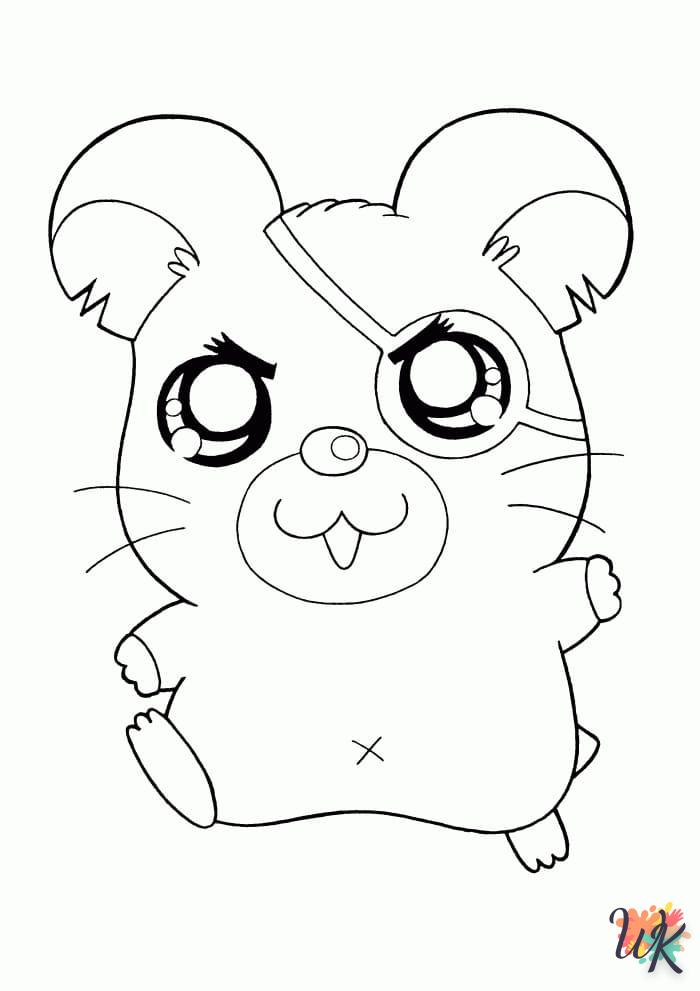 Dibujos para Colorear Hamster 76