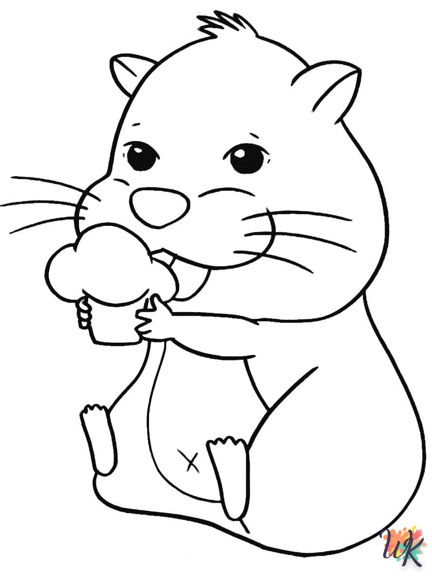 Dibujos para Colorear Hamster 84