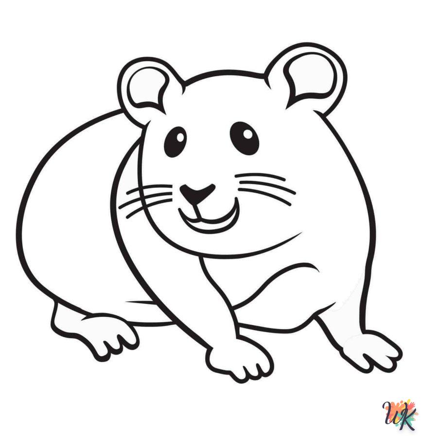 Dibujos para Colorear Hamster 87