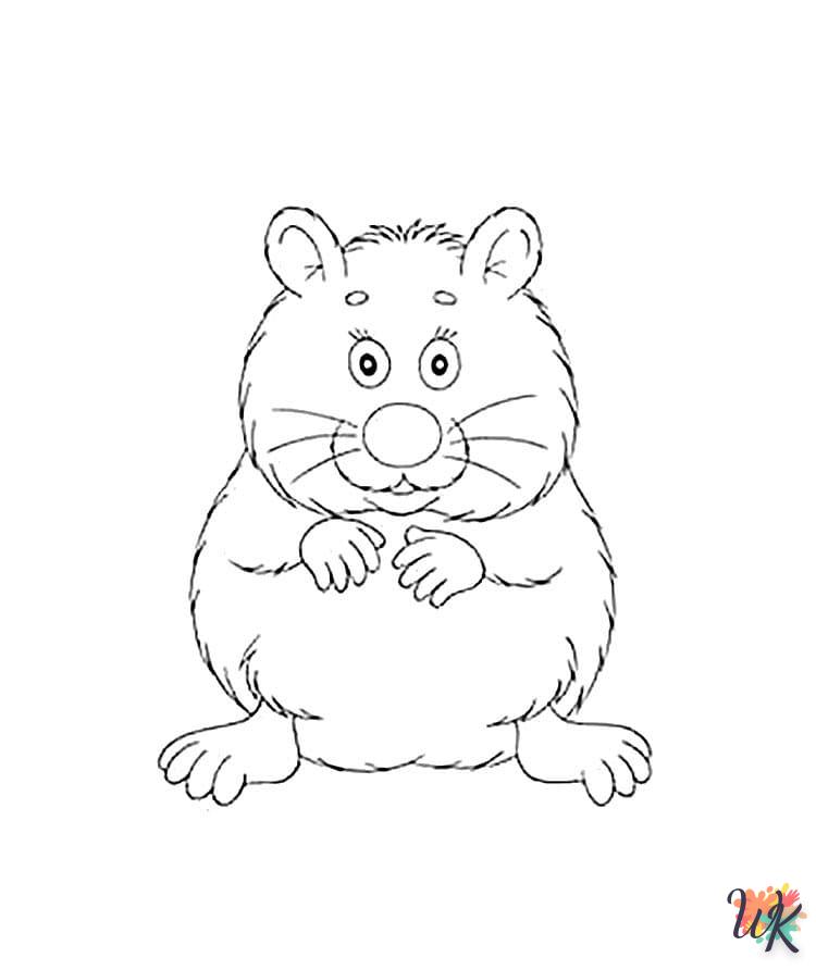 Dibujos para Colorear Hamster 88