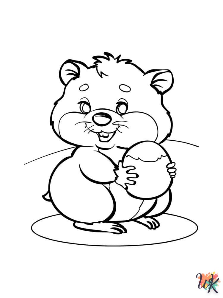 Dibujos para Colorear Hamster 89