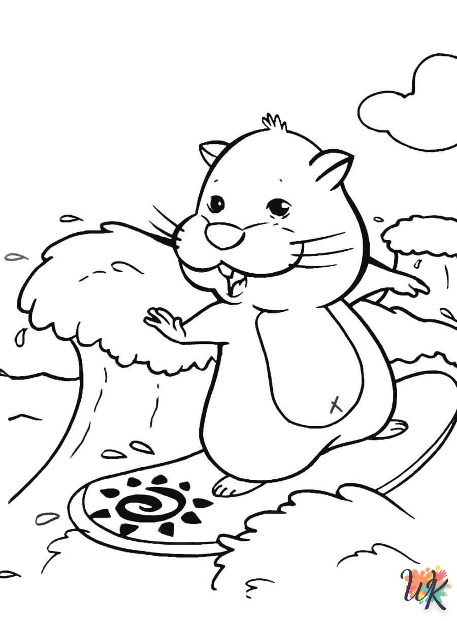 Dibujos para Colorear Hamster 9