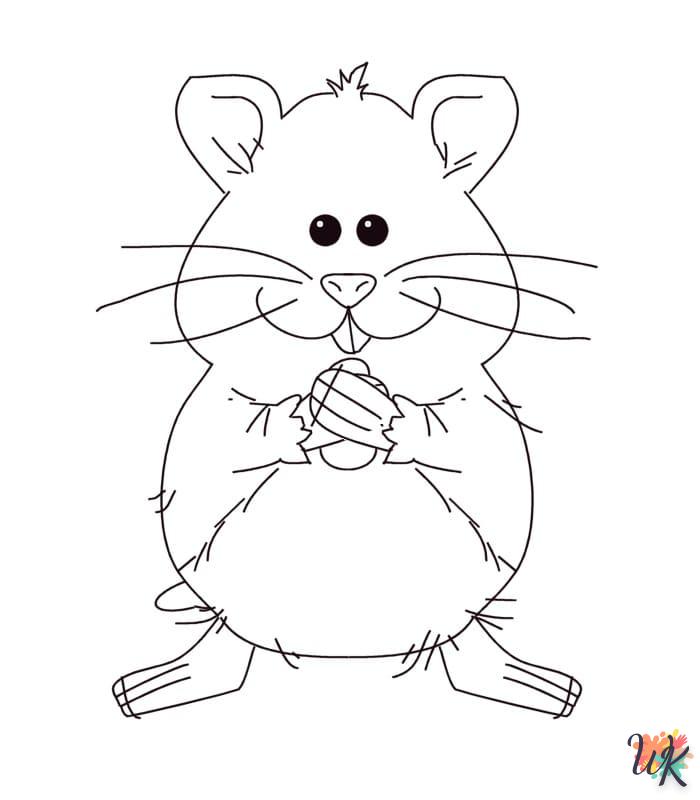 Dibujos para Colorear Hamster 91