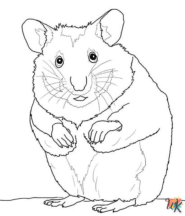 Dibujos para Colorear Hamster 96