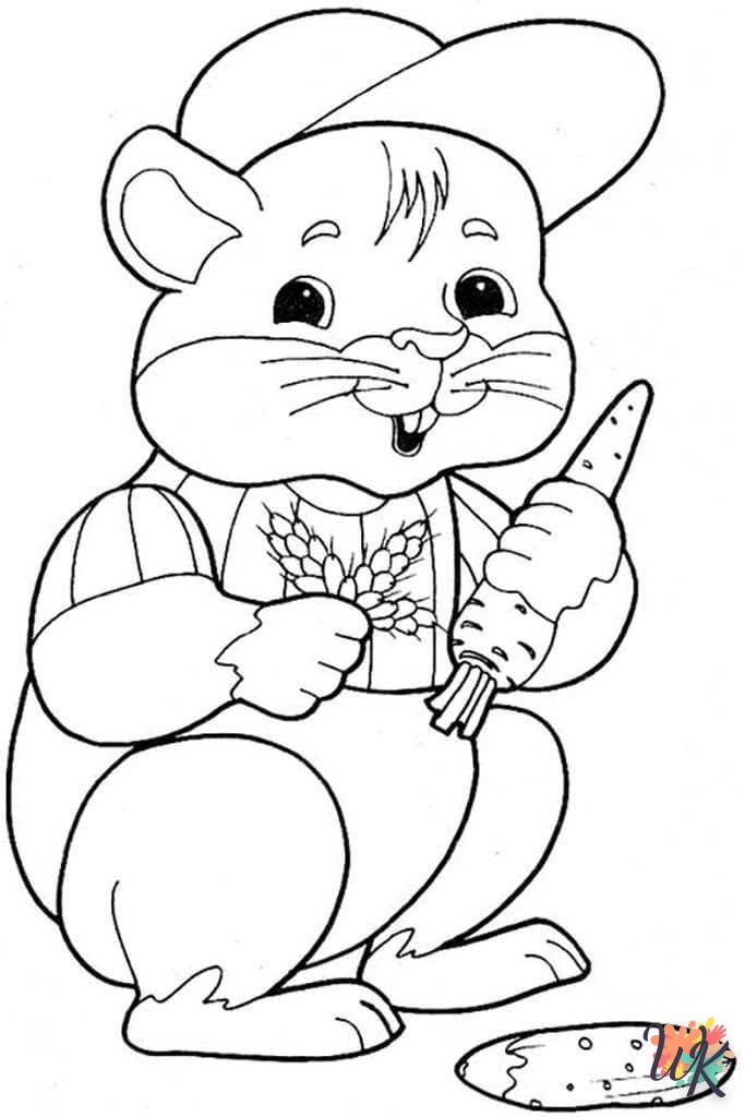 Dibujos para Colorear Hamster 98