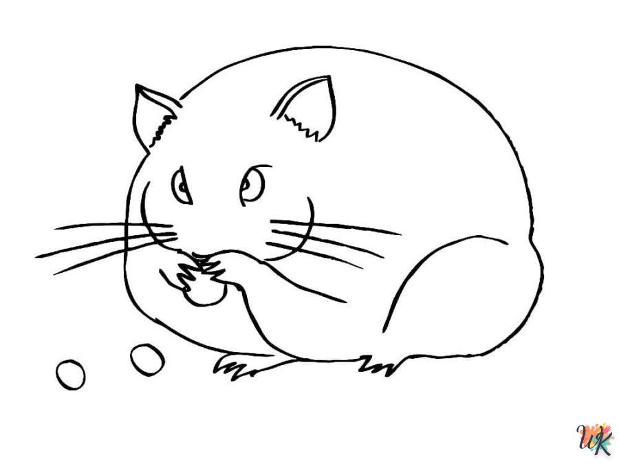 Dibujos para Colorear Hamster 99