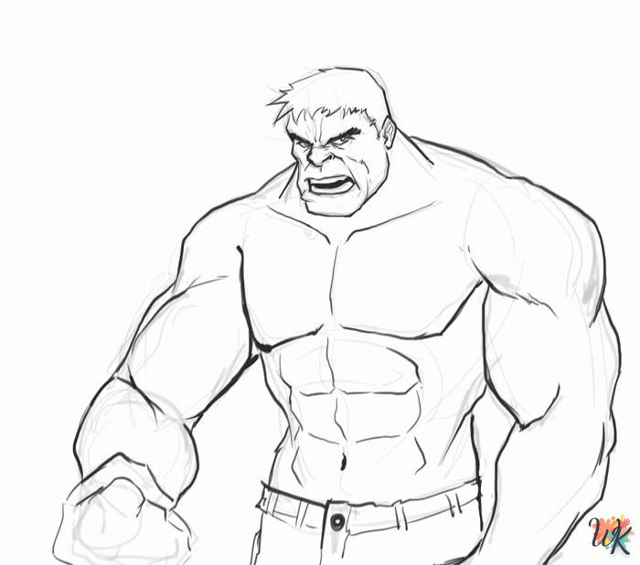 Dibujos para Colorear Hulk 1