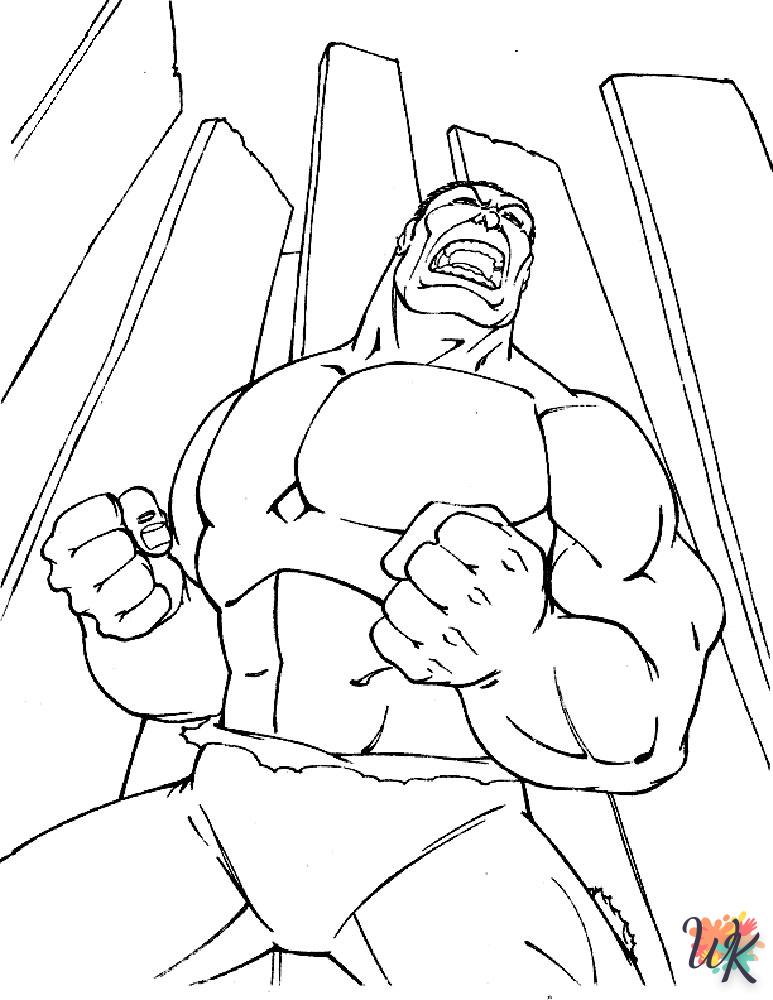 Dibujos para Colorear Hulk 10
