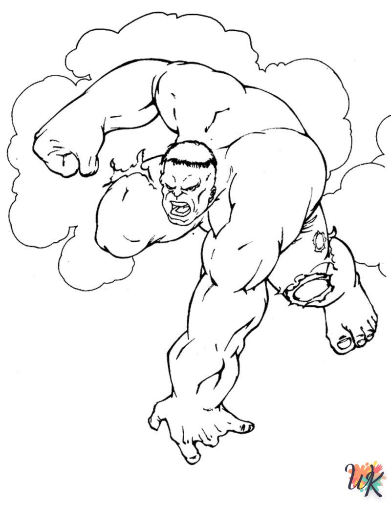 Dibujos para Colorear Hulk 101