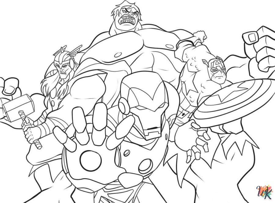 Dibujos para Colorear Hulk 104