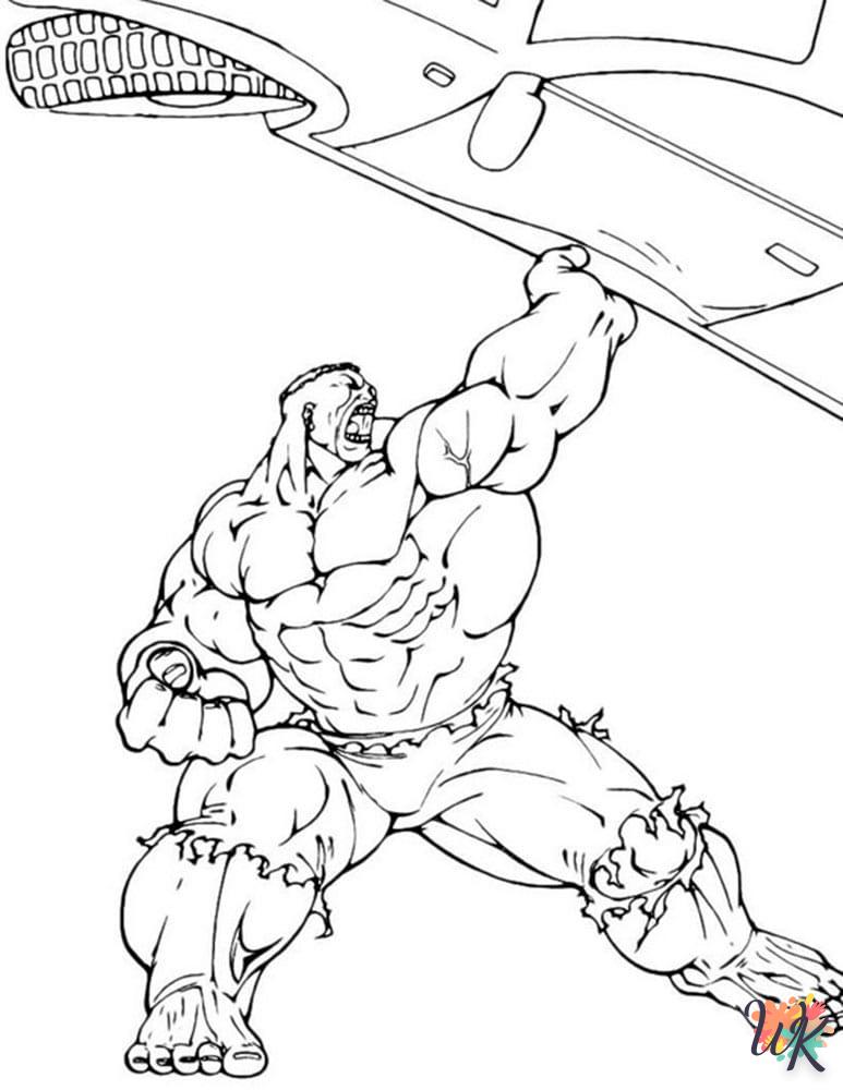 Dibujos para Colorear Hulk 13