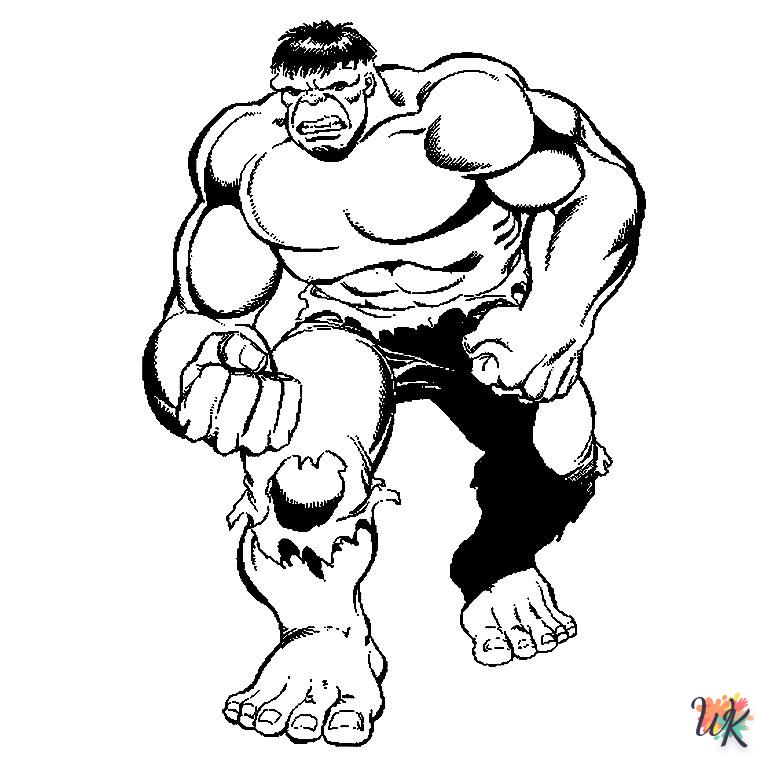 Dibujos para Colorear Hulk 14