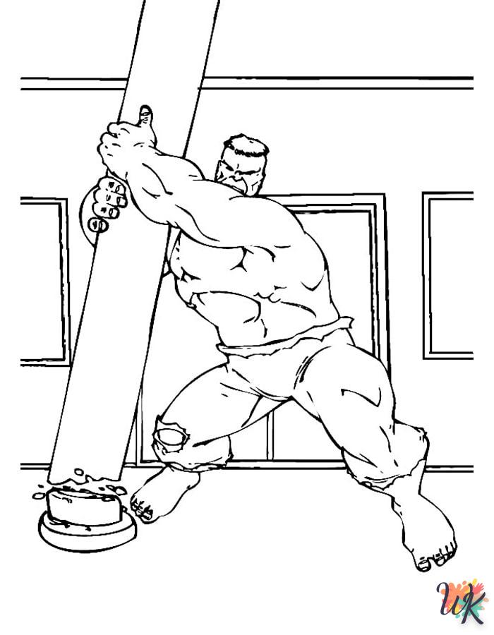 Dibujos para Colorear Hulk 2