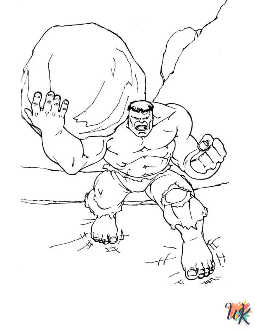 Dibujos para Colorear Hulk 20