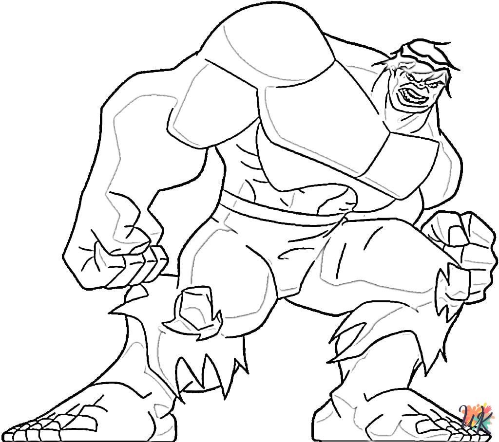 Dibujos para Colorear Hulk 21