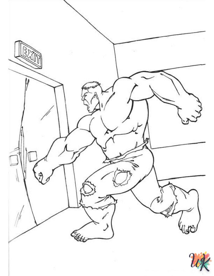 Dibujos para Colorear Hulk 23