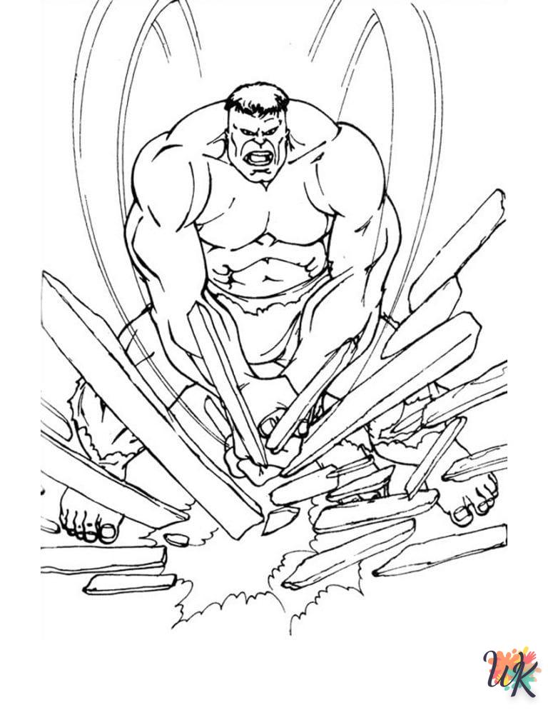 Dibujos para Colorear Hulk 24