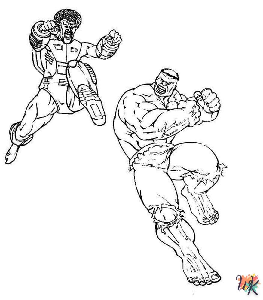Dibujos para Colorear Hulk 25
