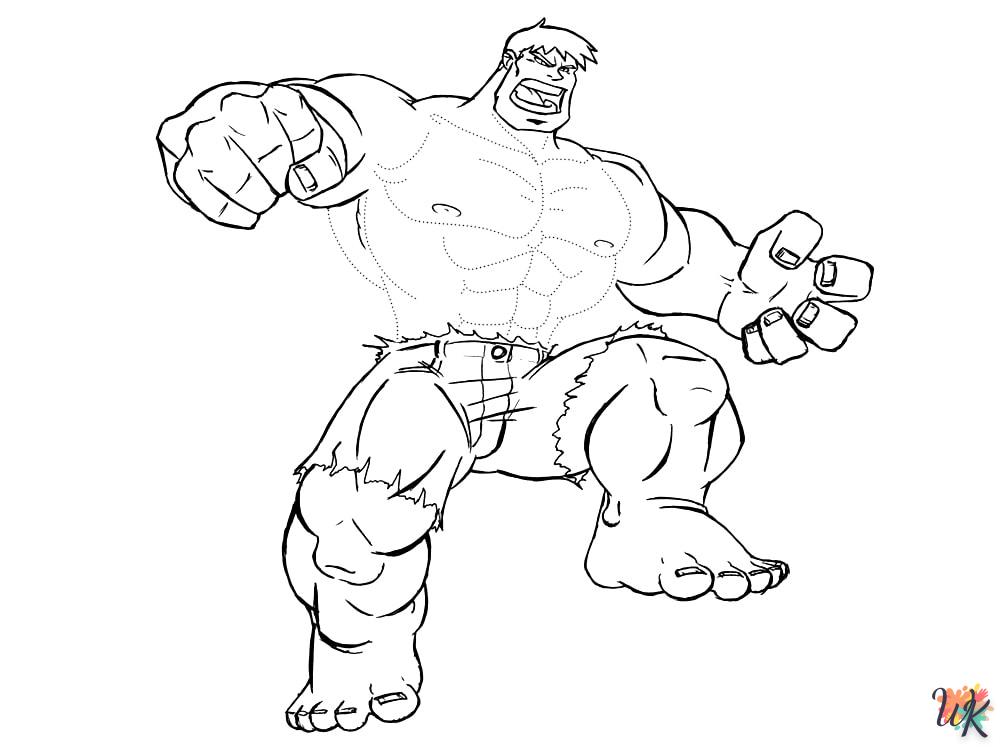 Dibujos para Colorear Hulk 30