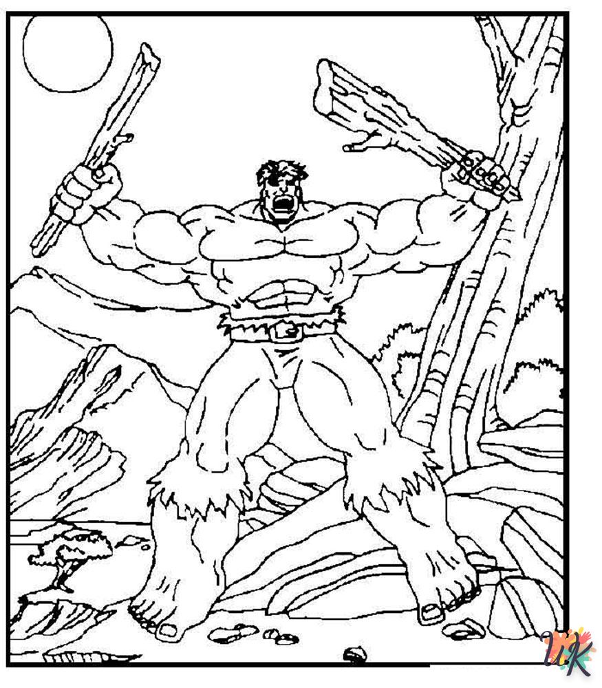 Dibujos para Colorear Hulk 32