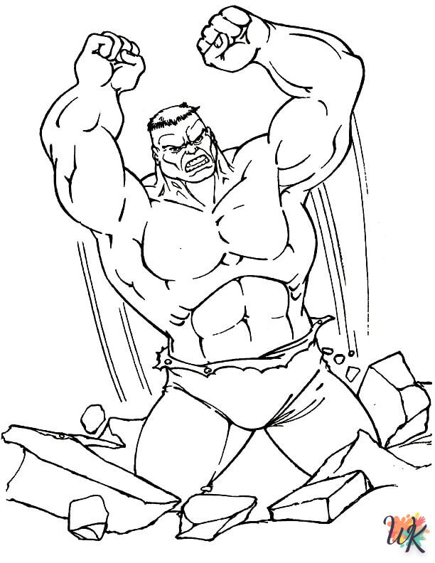 Dibujos para Colorear Hulk 33