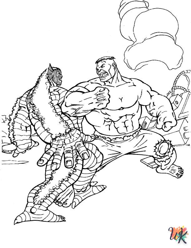 Dibujos para Colorear Hulk 34